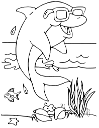 Usa peace sign coloring page. Funny Dolphin Wears Sunglasses Coloring Pages Dolphin Coloring Pages Coloring Pages For Kids And Adults
