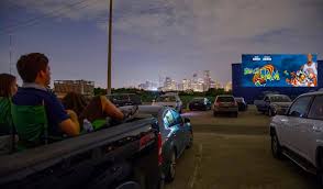 A select menu of soups, salads, pasta, grill and seafood; Yhhcc S Space Jam Movie Screening At Moonstruck Drive In Cinema 365 Things To Do In Houston