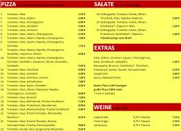 Nicht ohne grund ist das telefonbuch. Pizza Inn Speisekarte