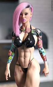 Asian American Bimbo - Jun by Lewdink