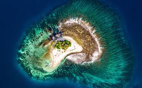 Cartoon Island Drawing Birds Eye View Download Wallpapers 4k Luxurious Island Palms Ocean Tropical Island Aerial View Beach Romantic Places Besthqwallpapers Com Aerial View Aerial Island Beach