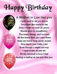 Sweet Birthday Card For Mother In Law Fridge Magnet Mother In Law Poem Happy Birthday Free Gift Box 16th Birthday Card 65th Birthday Gift Happy 16th Birthday