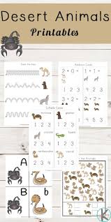Occupy your toddler with these awesome printables for 2 year olds! Desert Animals Printables