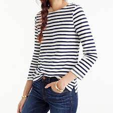 J Crew Striped Boatneck T Shirt Meghan Maven
