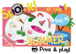 Spot it is a fantastic card game for your family! Spot It Dobble Spy Seek It Spy Summer Printable Card Game 57 Cards