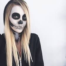 y scary skeleton makeup tutorial