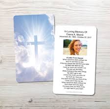 Select your editing application in crafting a printed material like a funeral printable card, it's vital for you to choose an editing application for your layout use. Memorial Prayer Cards Custom Funeral Cards 20 Off Sitewide