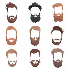 Hair And Beards Detailed Set Fashion Bearded Man Silhouette Long Beard With Facial Hair Black Beard Isolated On White Background Vector Illustration Premium Vector In Adobe Illustrator Ai Ai Hipster seamless pattern with skulls silhouettes, flowers roses. facial hair black beard isolated