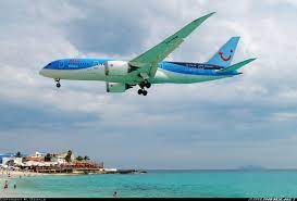 tui airlines nederland boeing 787 8 dreamliner ph tfm driemliner on final approach to st maarten princess juli boeing 787 boeing 787 8 boeing 787 dreamliner
