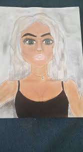 My 10 year old granddaughter Hailey drew and colored this for me 🦩❤️