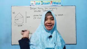 Untuk menentukan volume tabung, maka tabung kita pandang sebagai bangun yang terjadi dari sebuah volume sebuah silinder sama dengan limit volume prisma beraturan yang banyaknya sisi bertambah menjadi tak berhingga. Volume Gabungan Tabung Dan Kerucut Matematika Materi Un Smp Youtube