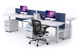 sitstand 4 person workstation electric height adjustable standup our 4 person sit stand wor adjustable height stand rustic home offices adjustable height desk