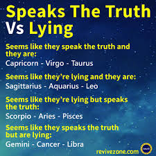 Truth Vs Lying Zodiac Signs Aries Taurus Gemini Cancer Leo Virgo Libra Scorpio Sagittarius Capricorn Zodiac Signs Gemini Zodiac Sign Traits Zodiac