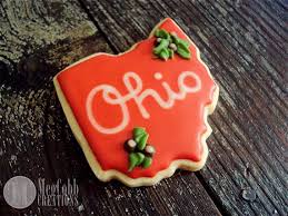 Ohio State Sugar Cookies Buckeyes Cookie Scarlet And Grey Oh Io Osu Ohio Script Buckeye Football Bu Cutout Sugar Cookies Ohio State Cake Sugar Cookies