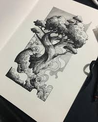 Pin By Ana Flavia Naomi Dayo On Surf Logo Art Ink Art Tree Drawing