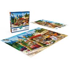 Create own 300 piece 19x19 inch puzzle for retail with custom image or background and text shape: 300 Piece Puzzles Target