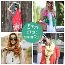 Different Ways To Wear A Scarf In The Summer Disney Family Recipes Crafts And Activities Summer Scarves Ways To Wear A Scarf Scarf Styles