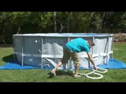 Intex Ultra Frame Pool Montage Youtube