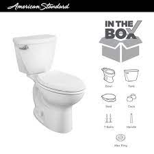 Home depot high rise toilets. American Standard Cadet 3 Flowise Tall Height 2 Piece 1 28 Gpf Single Flush Elongated Toilet In White With Slow Close Seat 3378 128st 020 The Home Depot