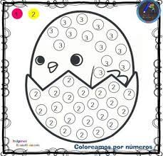 Fichas Para Colorear Por Letras Numeros Y Simbolos 2 Colorear Por Numeros Fichas Figuras Geometricas Para Preescolar