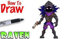 Drawing the fortnite character the rippley with a step by step tutorial on how to draw it and colour it on the users choice and in this. How To Draw Raven Fortnite Youtube