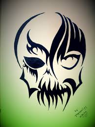 From 3d to tribal designs, explore these skull tattoos for men. Devil S Skull Tribal Tattoo By Jaguarcliff On Deviantart