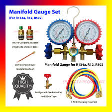 Check spelling or type a new query. Manifold R134 Double Gauge Quick Coupler R134a Gas Meter Air Cond Aircon Air Conditioner Aircond Kereta Car Shopee Malaysia