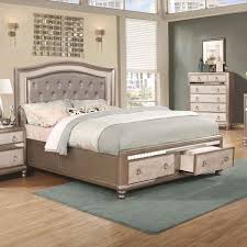 Under the bed storage is one of the most underrated places to store things, especially goods you may not. Bling Game Upholstered Bed With Storage Footboard