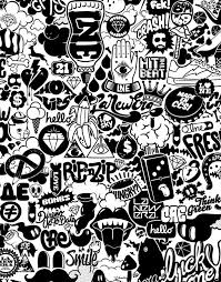 Black And White Graffiti Wallpaper Cae Gonzalez On Behance With Images Doodle Art Drawing Pop Art Wallpaper Trippy Drawings