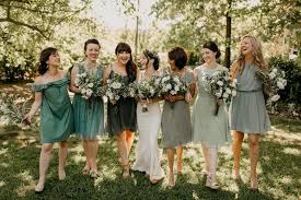 Sage Grun Nicht Ubereinstimmende Brautjungfernkleider Brautjungfern Bridalparty Robe De Demoiselle D Honneur Verte Robe De Demoiselle D Honneur Demoiselle