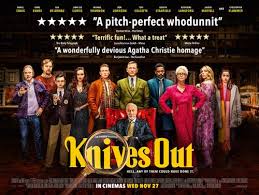 Knives out movie poster print, 2019 wall art,films, cinema a6 a5 a4 a3 a2 maxi, animation, home decor, pictures. Knives Out Film Times And Info Showcase