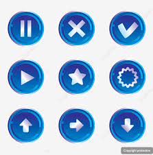 Social Icon Blue High Tech Social Technology Button Png And Vector With Transparent Background For Free Download Social Icons High Tech Icon