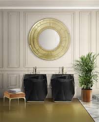 See more ideas about bathroom wall decor, bathroom decor, decor. 5 Gold Accented Wall Mirrors To Enchance Your Luxury Bathroom Decor News And Events By Maison Valentina Luxury Bathrooms