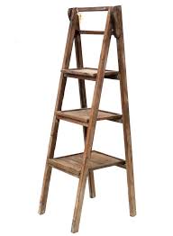 Style Ancien Escalier Escabeau Ancienne Echelle Etagere Console Porte Plante Escabeau Etagere Pliable Echelle Escabeau