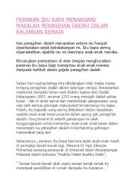 ( peranan ibu bapa ). Contoh Karangan Peranan Ibu Bapa
