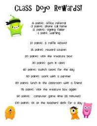 Here Is The Class Dojo Rewards Poster I Use In My Own Classroom Class Dojo Is A Free Yes Free Classroom Managem Class Dojo Class Dojo Rewards Dojo Rewards