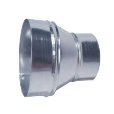 Master Flow 8 In To 6 In Round Reducer R8x6 The Home Depot Galvanized Steel Hvac System Duct Work