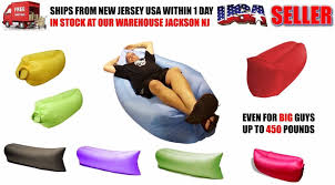 Outdoor Instant Inflatable Hangout Lounge Portable Beach Chair Air Sofa Bag Air Lounge Beach Chairs Portable Beach Chairs