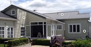 Black And White House Exterior Nz Resene Linen Bungalow Exterior Exterior Color Schemes Exterior Colors