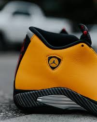 The shoe is a surprise to say the least, as the air jordan 14 was added to the ladder half of the summer and will continue this weekend with the sport blue flavor. Air Jordan 14 Reverse Ferrari Arrives This Weekend Nice Kicks