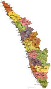 Coastal hazard susceptibility map of. Political Map Of Kerala Mapsof Net