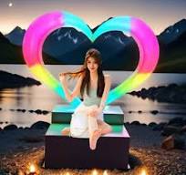 Heart Shaped LED Love Light for Valentine's Day Wedding Birthday & Party  Decorations & Proposals Holiday Gift Idea