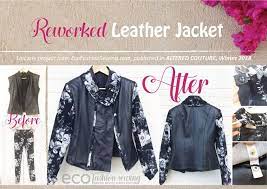 Refashion Leather Jacket Diy Upcycled Fashion Upcycled Leather Jacket Diy Jacket Upcycle Clothes