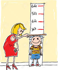 child with height chart