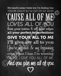 John Legend All Of Me Printable Lyrics Artwork Etsy John Legend Lyrics Alice And Wonderland Quotes
