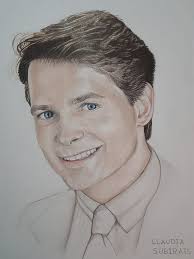 Portraits of Marty McFly and Dr Brown by Claudia Subirats