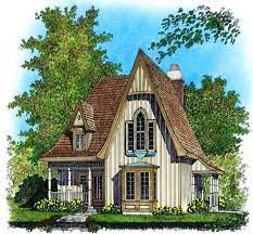 Narrow Lot Style House Plan 86045 With 2 Bed 2 Bath Gothic House Victorian House Plans Cottage House Plans