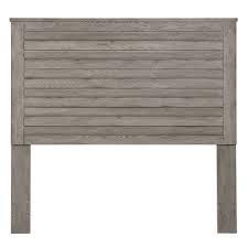 Headboards in leather, wood and metal styles. Weathered Grey Horizontal Slat Overlay Queen Wood Headboard Walmart Com Walmart Com