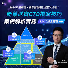20241220 (星期五) 【新藥送審CTD撰寫技巧與案例解析實務】