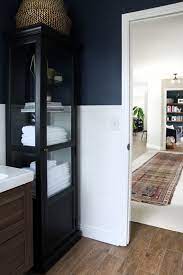 Our bathroom before felt like a very narrow hallway and we wanted our new bathroom to feel roomy, but functional and bright! A Half Bath Refresh Chris Loves Julia